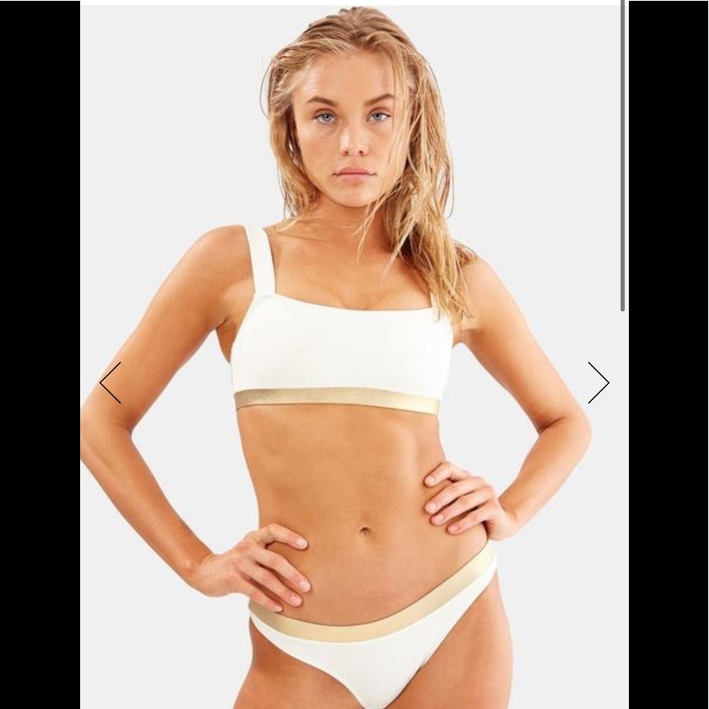 Solid&Striped The Madison Bottom Cream Gold